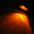 Ocpty 4led Side Marker Light 5pcs 2 5a Amber Round Trailer Lamp Stop Turn Tail W Rubber Grommet Fit For Boats Truck Pickups 12v