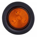 Ocpty 4led Side Marker Light 5pcs 2 5a Amber Round Trailer Lamp Stop Turn Tail W Rubber Grommet Fit For Boats Truck Pickups 12v