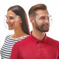 Clear Plastic Face Shield Full Cover Transparent Glasses Breathable Comfortable Mouth Eye Nose Personal Protection Visor Anti 