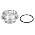 Silver Tone Aluminum Alloy Car Gas Oil Filler Plug Cover For Subaru Ascent 2019-2021 Forester 1998-2021 