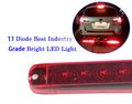 6 Red Brake Stop Turn Tail Identification Light Bar Set For Truck Trailer Rv Waterproof Led Polycarbonate Lens Dot Approved 9