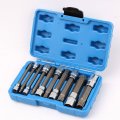 10pcs Xzn Triple Square Socket Kit Spline Bit Set Long Drive Metric Bits 4-inch A Nd A A Ratchets