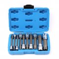 10pcs Xzn Triple Square Socket Kit Spline Bit Set Long Drive Metric Bits 4-inch A Nd A A Ratchets 