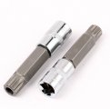 10pcs Xzn Triple Square Socket Kit Spline Bit Set Long Drive Metric Bits 4-inch A Nd A A Ratchets
