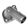 Coolant Thermostat Housing For Hyundai Santa Fe 2001 2006 Metal Natural Finish Straight Neck 0 375 In Mounting Hole 2562138000 