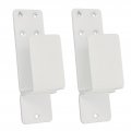 2pcs Door Barricade Brackets Carbon Steel Drop Open Bar Holder U Bracket 2x4 Boards White 