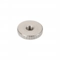 Uxcell Round Knurled Thumb Nuts Conector Lock Adjusting M3 Female Threaded Thin Type Nickel Plated Pack Of 30