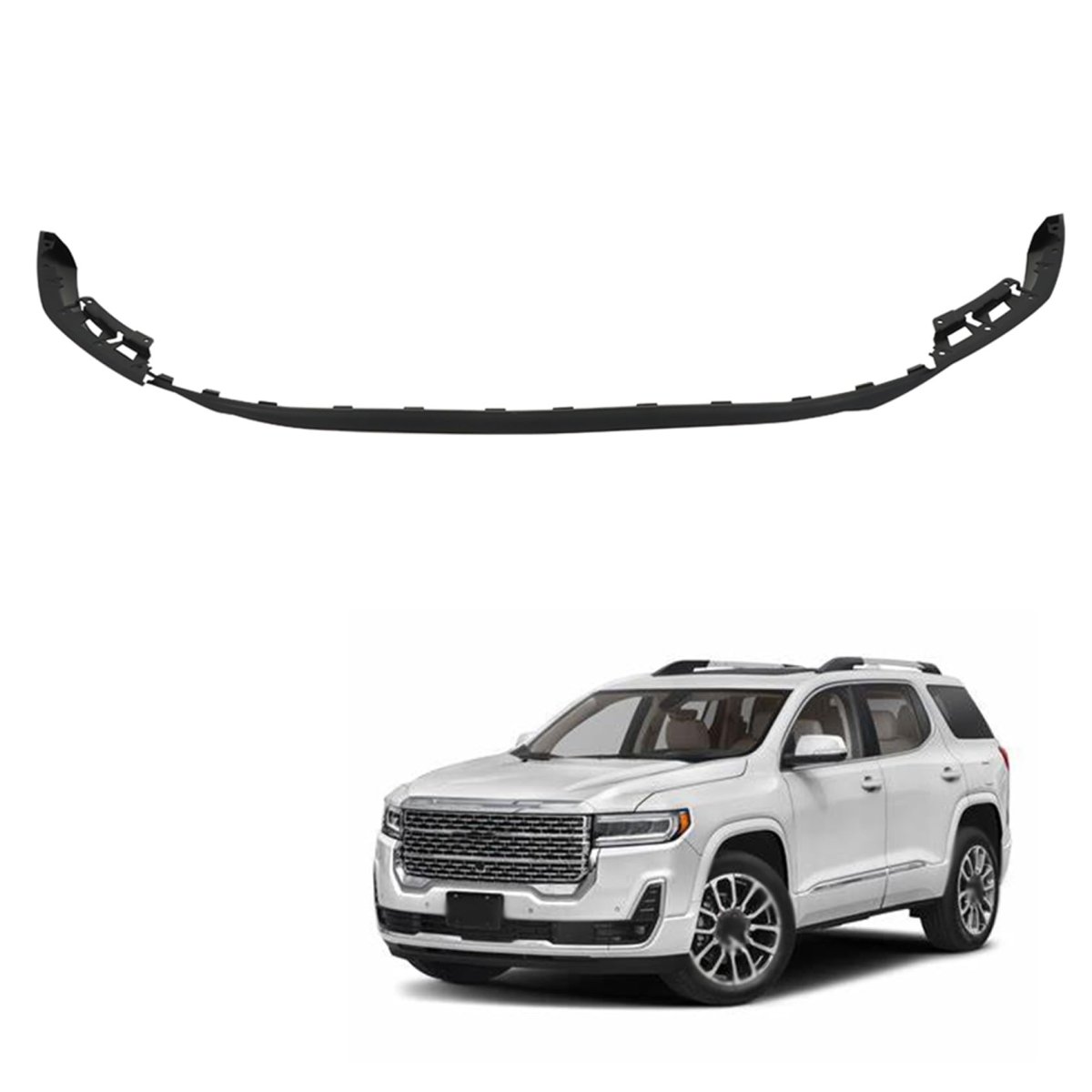 Plastic Bumper Fascia Center Air Deflector Front Replacement For 2020 2021 2022 2023 Acadia 84885010 Primed Direct