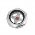 Uxcell Air Compressor Oil Level Gauge Sight Glass G1 Male Threaded Aluminum Liquid Indicator Window 2pcs