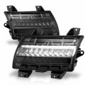 Amerilite For 2018-2020 Jeep Wrangler Jl Led Type Full Drl Sequential Bumper Parking Lamp Turn Signal Smoke Lights Set