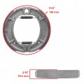 Caltric Rear Brake Shoes Compatible With Yamaha It490 It-490 1982-1984 1985 Ty250 Ty-250 1981