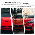 Alasum Boot Trim Cover Crystal Decor Accessories Rhinestones Push To Start Button Sticker Car Engine Ignition Protective