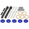 X Autohaux Low Profile Engine Valve Cover Washer Bolt Kit Blue For Acura Honda D-series Engines D15 D16