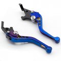 Fxcnc Short Adjustable 3d Texture Plating Brake Clutch Levers Compatible With Gsf1200 Bandit 96-99 Katana 1100 91-93 Gsx-r1100