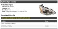 Right Passenger Side Headlight Assembly Halogen Compatible With 2013-2015 Nissan Altima Sedan
