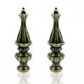 Noshy 2 Pack Premium Lamp Finials Solid Caps Screw Knob Accessories For Lampshade Harp Antique Brass Zinc Alloy Sh-077 3 
