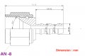 Autobahn88 Aluminum Hose Barb Fitting An8 Female To 8mm 0 3 Push-on Oil Cooler Adaptor Atf