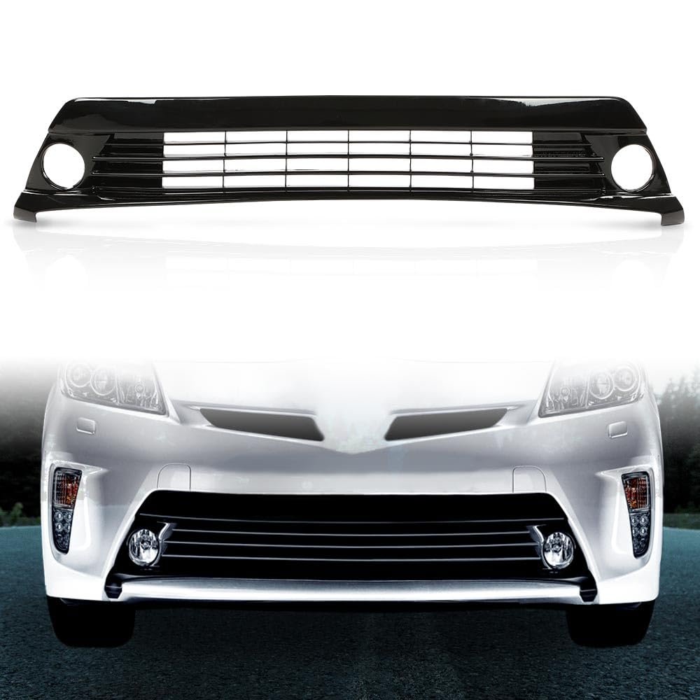 Front Primed Bumper Grille Black Grill For Toyota Prius 2012-2015 5310247020 To1036157