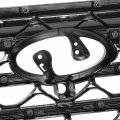 Hy1200234 Factory Style Front Bumper Grill Grille Assembly With Chrome Frame And Surround View Compatible Tucson 2019-2021