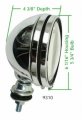 6 Chrome Offroad Light 100 Watt Sold Each Compatible With Dune Buggy