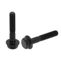 30pcs M6-1 0 X 35mm Metric Flange Hex Cap Bolt Partial Thread Din 6921 Flanged Bolts Hexagon Screws Carbon Steel Black Oxide 