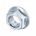Uxcell 5 8 -11 Serrated Flange Hex Lock Nuts Carbon Steel Zinc Plated 10pcs