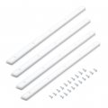 Powertec 71793 Hdpe Miter Bar 4 X 8 17 For Crosscut Sled Table Saw Jigs Fixtures And Slots 3 With Mounting Screws Pk 