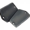 Httmt Mt249-001- Motorcycle Carbon Fiber Billet Aluminum Fluid Reservoir Cap Cover Vmax Engraved Compatible With 1985-2007