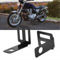 Qii Lu Motorcycle Turn Signal Mount Brackets Universal Metal Light Indicator Bracket Clamps Rear Lamp Holder Black