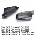 Topteng 1pair Mirror Cover Cap For Bmw E46 E65 E66 745i 750i 51167074236 51167074235