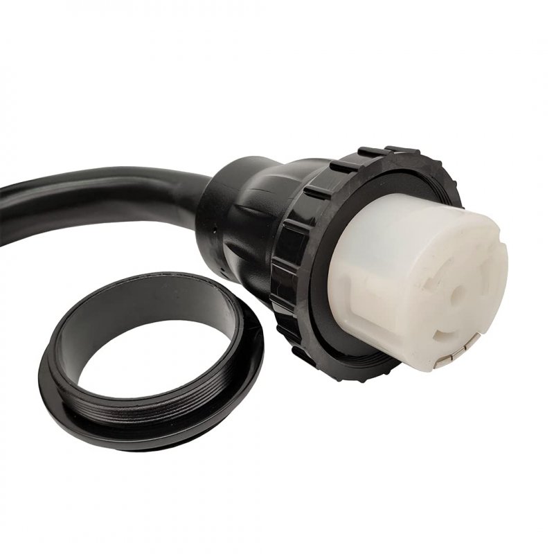 Parkworld 63296 Rv Shore Power 50a Extension Cord Adapter Nema 14-50p To Ss2-50r Straight Plug For Generator 10ft