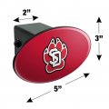 South Dakota Primary Logo Oval Tow Trailer Hitch Cover Plug Insert
