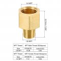 Uxcell 1 8 Npt Male X 4 Female Brass Pipe Fitting Hex Reducer Adaptor For Water Gas Transfer 4pcs