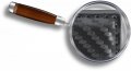 Au-tomotive Gold Keychain Keyring Compatible With Ford Bronco Black Carbon Fiber Leather Key Fob