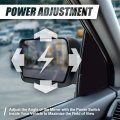 Left Driver Side Black Power Heated Glass Manual Folding Rear View Tow Mirror Compatible With Ford F-150 04-14