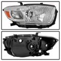 2008 2009 2010 Toyota Highlander Chrome Housing Headlight Headlamp Replacement Right Passenger Side Only