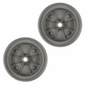 Caltric 2 Front Brake Drum Wheel Hub Compatible With Kawasaki Mule 3000 Kaf620g 2001-2008