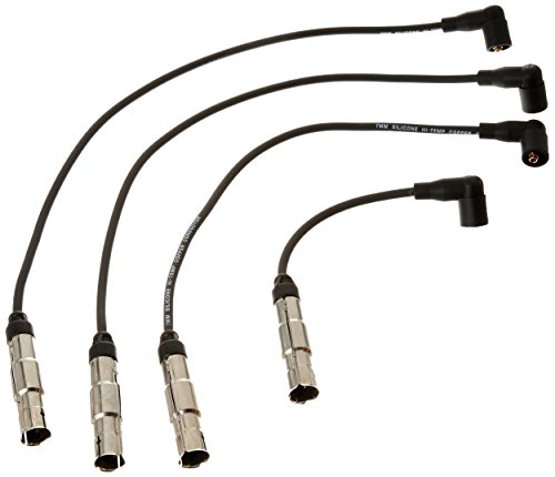 Ignition Wire Set 7mm 671-4125 Black Silicone Copper Uv Resistant Spark Plug Wires For Vehicles With Internal Combustion
