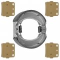 Caltric Front Sintered Brake Pads And Shoes Compatible With Honda Trx250x 2009-2020