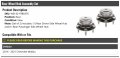 Marketplace Auto Parts Rear Wheel Bearing Hub Assembly Set Of 2 Compatible With 2016-2021 Chevy Malibu