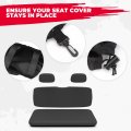 Kemimoto Seat Covers Compatible With Ranger 500 700 800 Black Utv Cover 2002-2008 Polaris