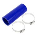 Straight Coupler Silicone Hose With Clamps 1 5 Id Length 0 Degree Car Coolant 4-ply 5mm Thickness Air Intake Turbo Intercooler 