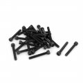 Uxcell Metal Hex Socket Cap Head Screws Bolts Fastener Black M4 X 30mm 30 Pcs