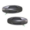 Rear Exterior Door Handle Pair For Hyundai Santa Fe 2001 2002 2003 2004 2005 2006 Driver And Passenger Side Textured Black 