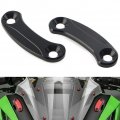 Fsfy Motorcycle Black Mirror Rearview Decorative Cover Caps Block Offs Base Plate For Kawasaki Zx-10r 2016-2021 Zx-6r 2019 2020