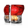 Driver Passenger Side Oe-style Red Lens Tail Light Housing Lamp Assembly Replacement Pair For 2007-2013 Toyota Tundra Pickup 