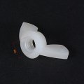 Uxcell M6 Wing Nuts Nylon Butterfly Nut Hand Twist Tighten Fasteners White 15pcs