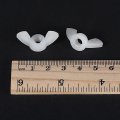 Uxcell M6 Wing Nuts Nylon Butterfly Nut Hand Twist Tighten Fasteners White 15pcs