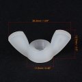 Uxcell M6 Wing Nuts Nylon Butterfly Nut Hand Twist Tighten Fasteners White 15pcs
