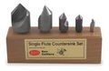 Countersink Set 5 Pc 1 Fl 60 Deg Hss 